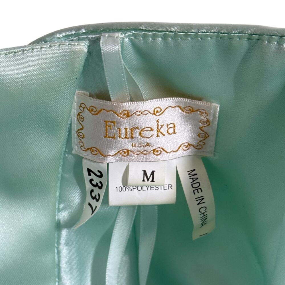 Eureka Beaded Tulle Corset A-Line Short Dress Size M Mint Green Sweetheart Prom - Picture 6 of 11